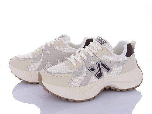 Кроссовки Violeta HD46-136-34 white-khaki оптом в магазине Violeta-Wonex