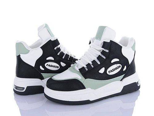 Кроссовки Violeta 177-35 white-black-green оптом в магазине Violeta-Wonex