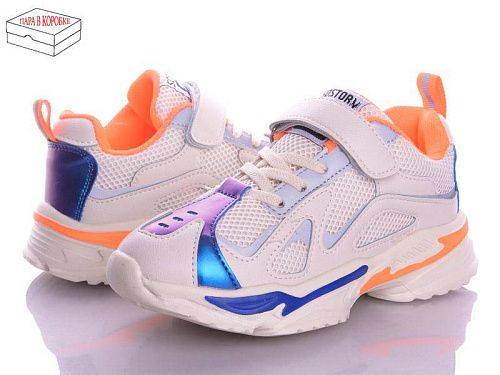Кроссовки Violeta Q73-801 white-orange оптом в магазине Violeta-Wonex
